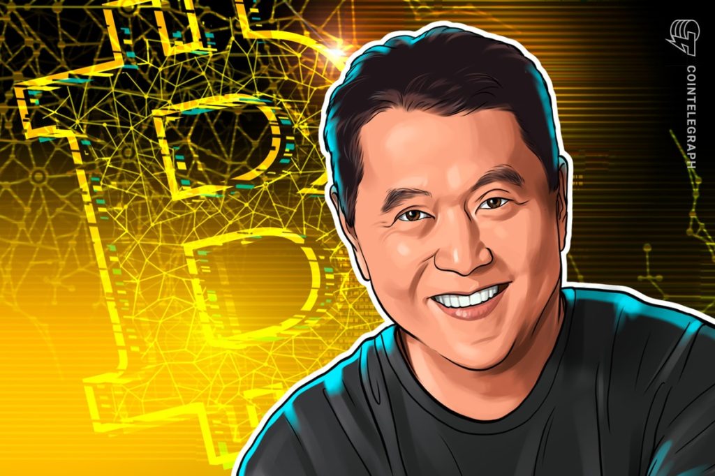 Kiyosaki Says Cash Crunch Driving Crash, Stays Bullish on BTC, Gold
