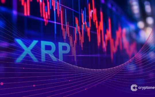 XRP crypto rejected at $1.35, thinning order book depth and a MACD expanding downward, and a daily close below $1.28 puts $1.15 in play fast.