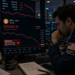 Bitcoin slides below $76,800 as ETF outflows and inflation fears pressure crypto markets