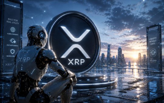 Copilot AI predicts XRP reaching $10 by late 2026, driven by institutional payment adoption and banking partnerships as chart eyes breakout.