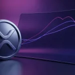 XRP-inspired token beside moving-average lines showing repeated golden and death cross cycles